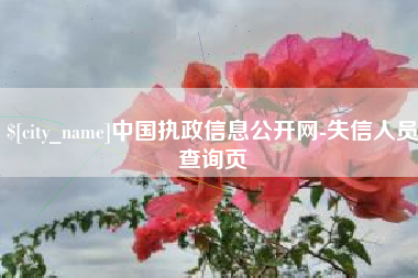 阳泉中国执政信息公开网-失信人员查询页