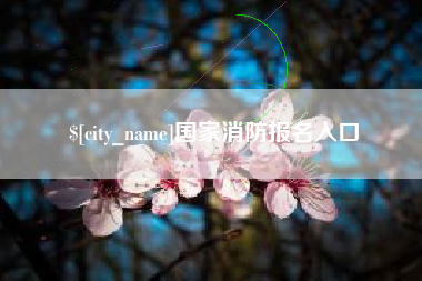 阳泉国家消防报名入口
