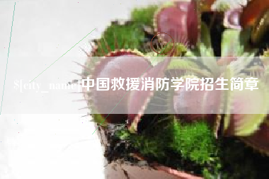 阳泉中国救援消防学院招生简章