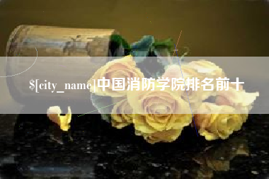 阳泉中国消防学院排名前十