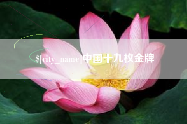 阳泉中国十九枚金牌