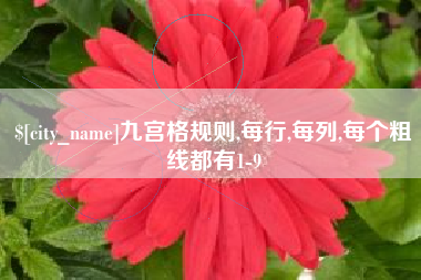 阳泉九宫格规则,每行,每列,每个粗线都有1-9