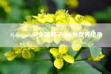 阳泉全国男子5000米世界纪录