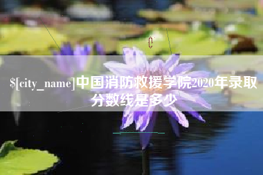 阳泉中国消防救援学院2020年录取分数线是多少
