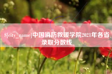 阳泉中国消防救援学院2021年各省录取分数线