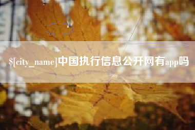 阳泉中国执行信息公开网有app吗