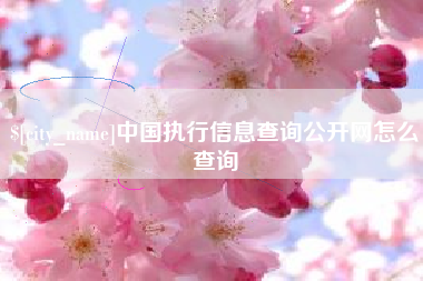 阳泉中国执行信息查询公开网怎么查询