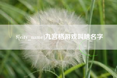 阳泉九宫格游戏叫啥名字