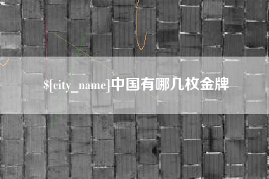 阳泉中国有哪几枚金牌