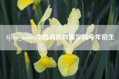 阳泉中国消防救援学院今年招生