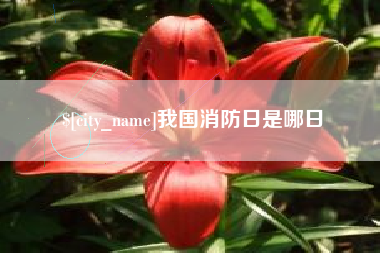 阳泉我国消防日是哪日