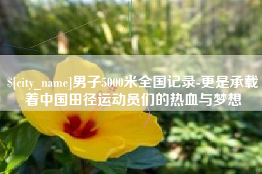 阳泉男子5000米全国记录-更是承载着中国田径运动员们的热血与梦想