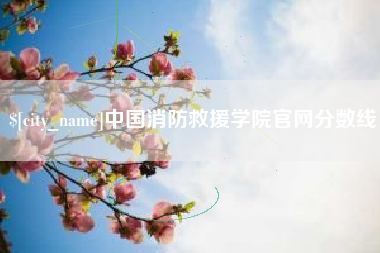 阳泉中国消防救援学院官网分数线