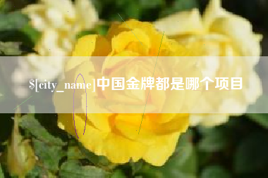 阳泉中国金牌都是哪个项目