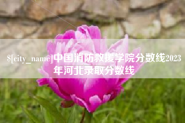 阳泉中国消防救援学院分数线2023年河北录取分数线