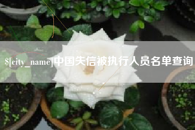 阳泉中国失信被执行人员名单查询