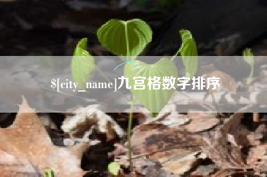 阳泉九宫格数字排序
