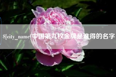 阳泉中国第九枚金牌是谁得的名字