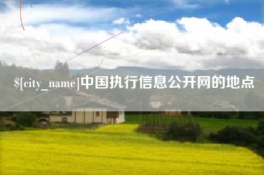 阳泉中国执行信息公开网的地点