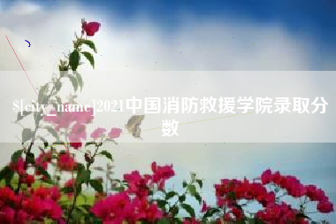 阳泉2021中国消防救援学院录取分数