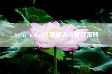 阳泉九宫格人才管理策略