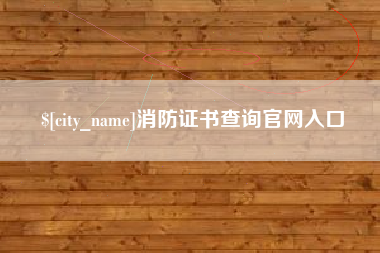 阳泉消防证书查询官网入口