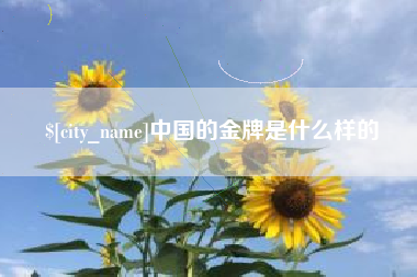 阳泉中国的金牌是什么样的